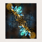 Steampunk Firefly Visitekaartje (Buitenkant ongevouwen)