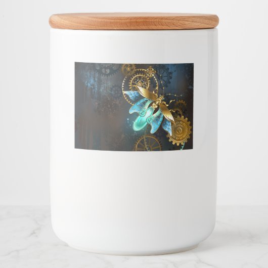 Steampunk Firefly Voedselcontainer Etiket (Voorkant)