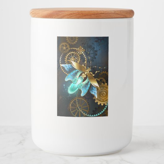 Steampunk Firefly Voedselcontainer Etiket (Voorkant)