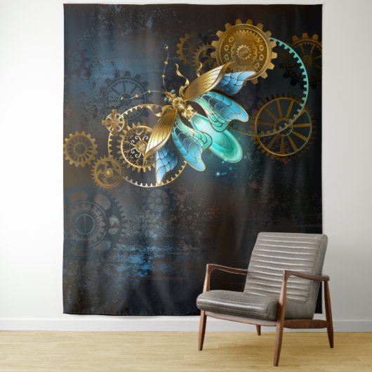 Steampunk Firefly Wandkleed (In situ)