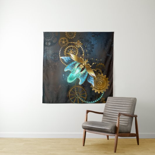 Steampunk Firefly Wandkleed (In situ)