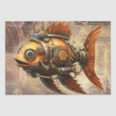 Steampunk Fish Tissuepapier (Voorkant)