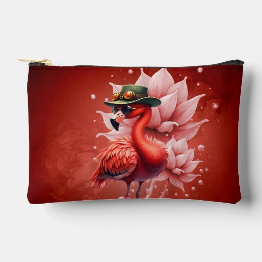 Steampunk Flamingo – Digitale fantasiekunst Etui (Voorkant)