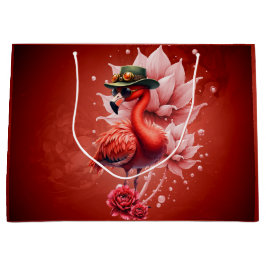 Steampunk Flamingo – Digitale fantasiekunst Groot Cadeauzakje