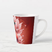 Steampunk Flamingo – Digitale fantasiekunst Latte Mok (Rechts)
