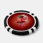Steampunk Flamingo – Digitale fantasiekunst Poker Chips (Enkel)
