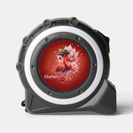 Steampunk Flamingo – Digitale fantasiekunst Rolmaat (Voorkant)