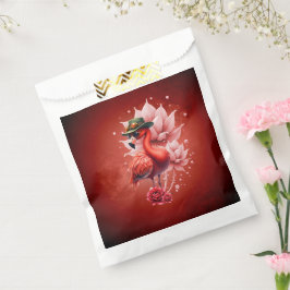 Steampunk Flamingo – Fantasie Digitale Kunst Bedankzakje