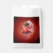 Steampunk Flamingo – Fantasie Digitale Kunst Bedankzakje (Voorkant)