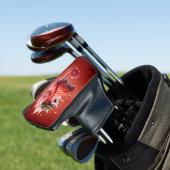 Steampunk Flamingo – Fantasie Digitale Kunst Golfheadcover (Insitu)