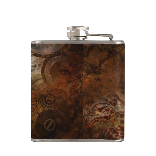 Steampunk Flask Heupfles (Achterkant)