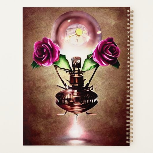 Steampunk Floating Perfume Fles Planner (Achterkant)