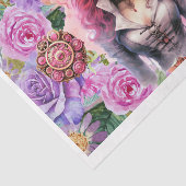 Steampunk Floral 3 Tissue Paper Tissuepapier (Detail)