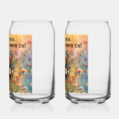 Steampunk Floral Custom Bruiloft Blikvorm Glas (Links)