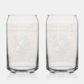 Steampunk Floral Custom Bruiloft Blikvorm Glas (Achterkant)