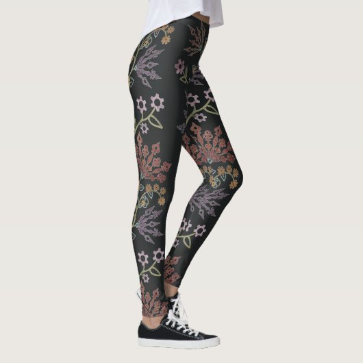 Steampunk Floral Lace Leggings (Rechts)