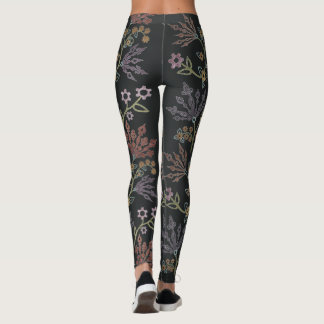Steampunk Floral Lace Leggings