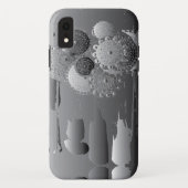 Steampunk Floral Metal Gray Case-Mate iPhone Case (Achterkant)