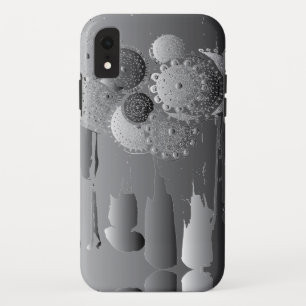 Steampunk Floral Metal Gray Case-Mate iPhone Case