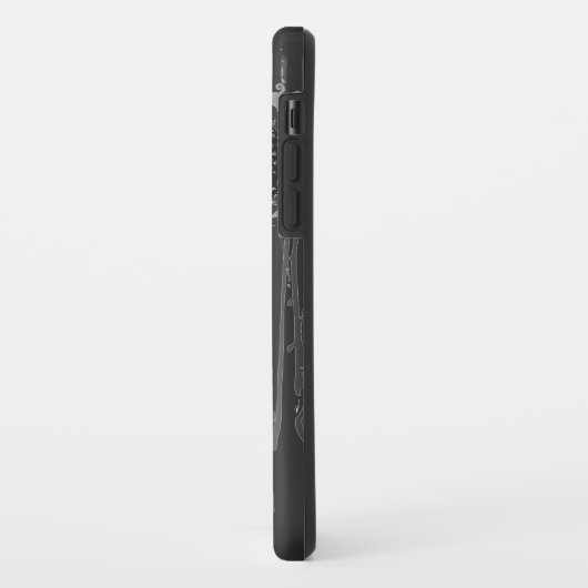 Steampunk Floral Metal Gray Case-Mate iPhone Case (Achterkant/links)