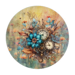 Steampunk Floral Snijplank