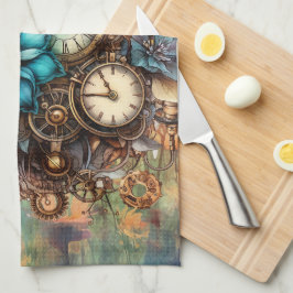 Steampunk Floral Theedoek