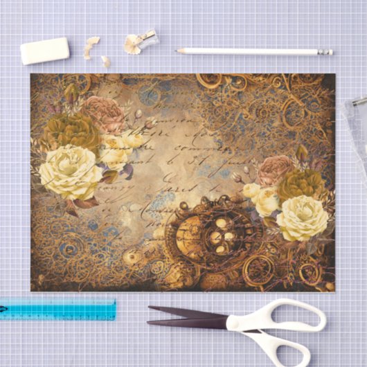 Steampunk Flower Dream Tissuepapier (Craft)
