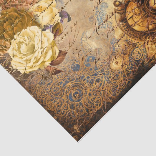 Steampunk Flower Dream Tissuepapier (Detail)