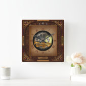 Steampunk Flumpet ~ Flügelhorn en Trumpet ~  Vierkante Klok (Huis)