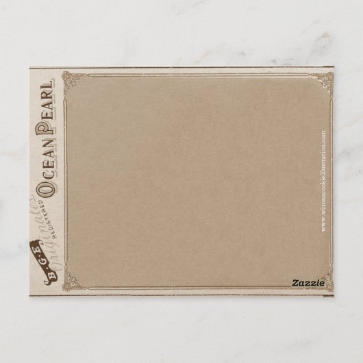 Steampunk Flying Fish Seaship Briefkaart (Achterkant)