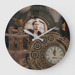 Steampunk Foto Lijst Industrial Clock Machines Grote Klok