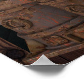 Steampunk Foto Lijst Industrial Clock Machines Poster (Hoek)