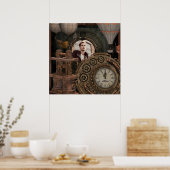 Steampunk Foto Lijst Industrial Clock Machines Poster (Keuken)