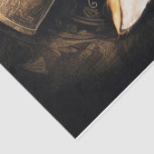 Steampunk Fox Head Tissuepapier (Detail)