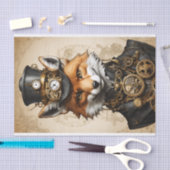 Steampunk Fox Portrait Tissuepapier (Craft)
