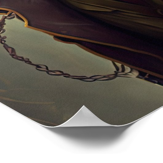 Steampunk Fox Wall Art Poster (Hoek)