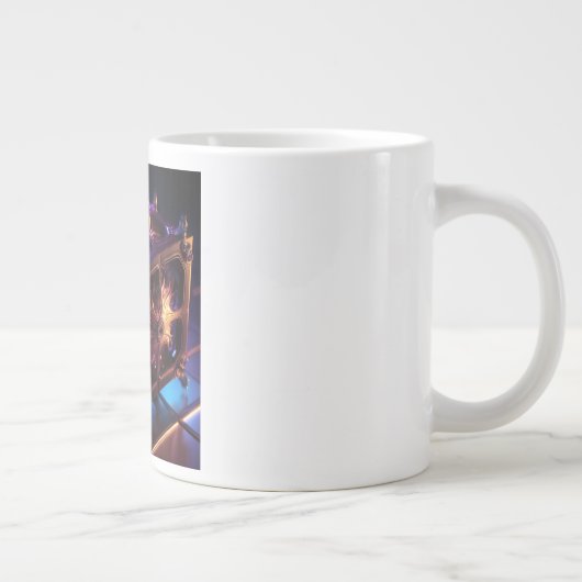 Steampunk Fractal Reflective Music Box Grote Koffiekop (Rechts)