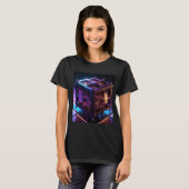 Steampunk Fractal Reflective Music Box T-shirt (Voorkant volledig)