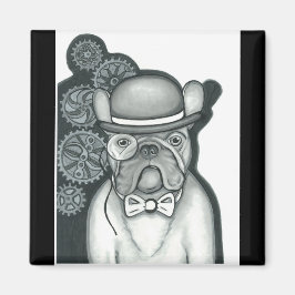 Steampunk Franse Bulldog magneet