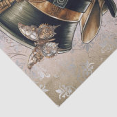 Steampunk French Bulldog Butterfly Tissuepapier (Detail)