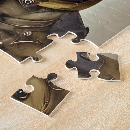 Steampunk French Bulldog Legpuzzel (Zijkant)