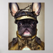 Steampunk French Bulldog Poster (Voorkant)