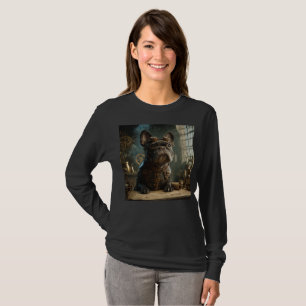 Steampunk Frenchie (Editie 1) - Basis Lange Mouwen T-shirt