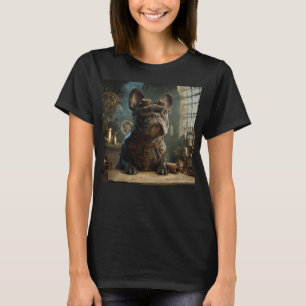 Steampunk Frenchie (Editie 1) - Dames Basic T-shirt
