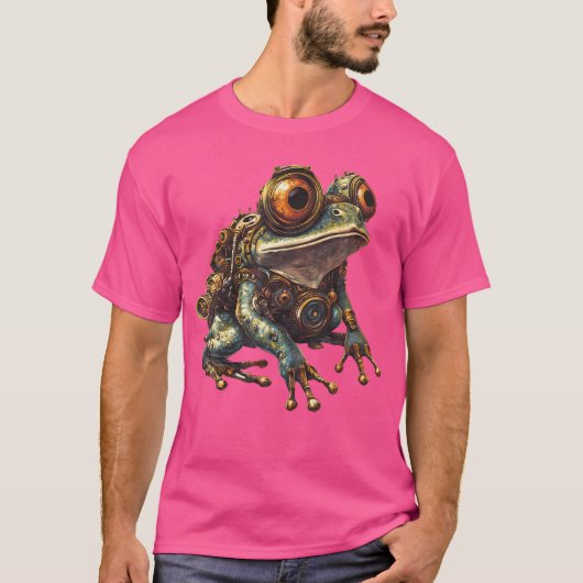 Steampunk Frog Art T-shirt (Voorkant)
