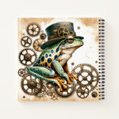 Steampunk Frog & Gears Spiraal Notitieboek (Achterkant)