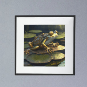 Steampunk Frog   Gotische kunst Poster