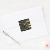 Steampunk Frog | Gotische kunst Vierkante Sticker (Envelop)
