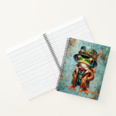 Steampunk Frog Notitieboek (Binnen)