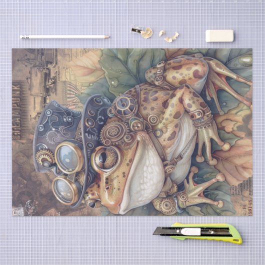 Steampunk Frog Tissuepapier (Craft)